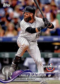 #161 Charlie Blackmon - Colorado Rockies - 2018 Topps Opening Day Baseball