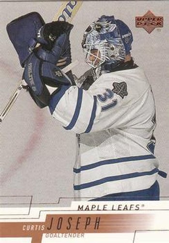 #161 Curtis Joseph - Toronto Maple Leafs - 2000-01 Upper Deck Hockey