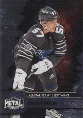 #161 David Perron - St. Louis Blues - 2020-21 Skybox Metal Universe Hockey