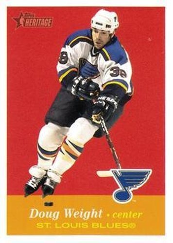 #161 Doug Weight - St. Louis Blues - 2001-02 Topps Heritage Hockey