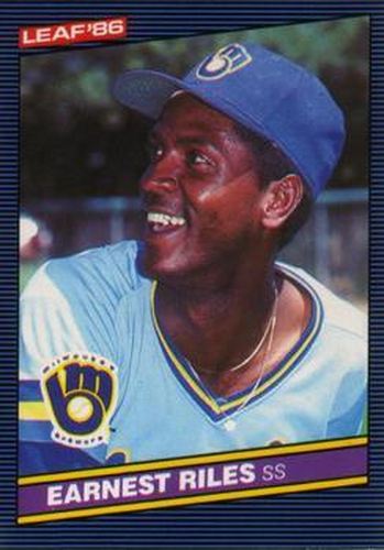 #161 Ernest Riles - Milwaukee Brewers - 1986 Leaf Baseball