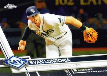 #161 Evan Longoria - Tampa Bay Rays - 2017 Topps Chrome Baseball