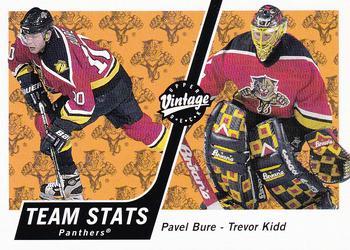 #161 Pavel Bure / Trevor Kidd - Florida Panthers - 2000-01 Upper Deck Vintage Hockey