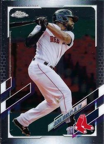#161 Jackie Bradley Jr. - Boston Red Sox - 2021 Topps Chrome Baseball