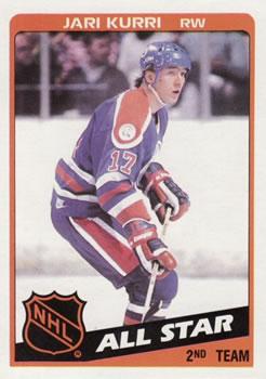 #161 Jari Kurri - Edmonton Oilers - 1984-85 Topps Hockey