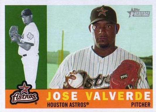 #161 Jose Valverde - Houston Astros - 2009 Topps Heritage Baseball