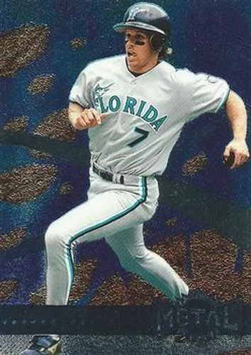 #161 Kurt Abbott - Florida Marlins - 1996 Metal Universe Baseball