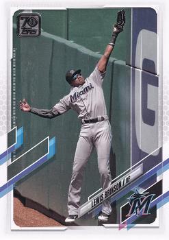 #161 Lewis Brinson - Miami Marlins - 2021 Topps Baseball
