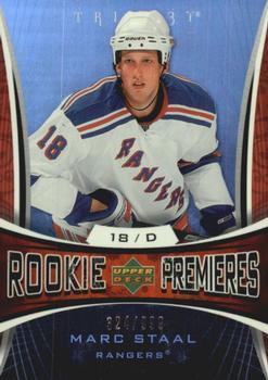 #161 Marc Staal - New York Rangers - 2007-08 Upper Deck Trilogy Hockey