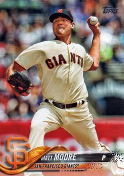 #161 Matt Moore - San Francisco Giants - 2018 Topps Baseball