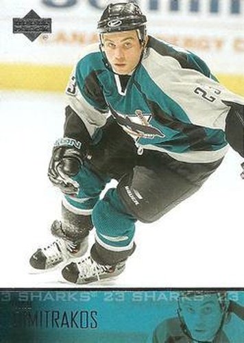 #161 Niko Dimitrakos - San Jose Sharks - 2003-04 Upper Deck Hockey