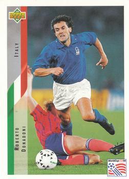 #161 Roberto Donadoni - Italy - 1994 Upper Deck World Cup Contenders English/Spanish Soccer