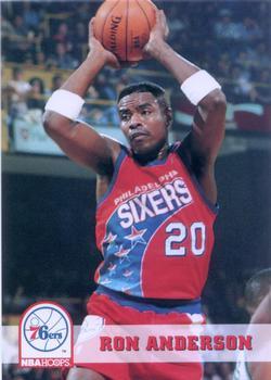 #161 Ron Anderson - Philadelphia 76ers - 1993-94 Hoops Basketball
