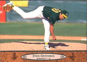 #161 Steve Ontiveros - Oakland Athletics - 1996 Upper Deck Baseball