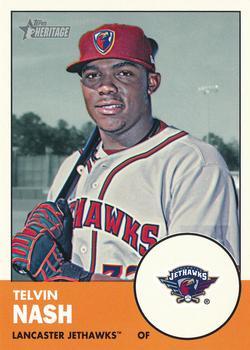 #161 Telvin Nash - Lancaster Jethawks - 2012 Topps Heritage Minor League Baseball