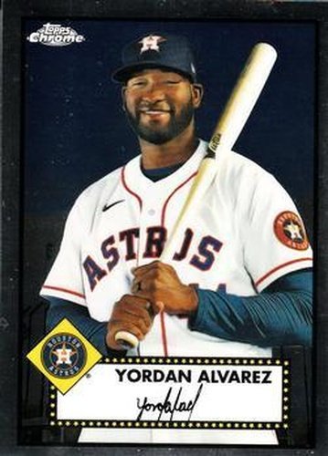 #161 Yordan Alvarez - Houston Astros - 2021 Topps Chrome Platinum Anniversary Baseball
