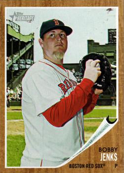 #161 Bobby Jenks - Boston Red Sox - 2011 Topps Heritage Baseball