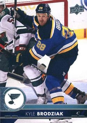 #161 Kyle Brodziak - St. Louis Blues - 2017-18 Upper Deck Hockey