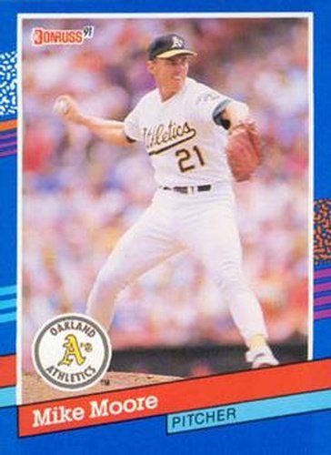 #161 Mike Moore - Oakland Athletics - 1991 Donruss Baseball
