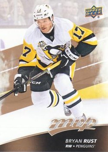 #161 Bryan Rust - Pittsburgh Penguins - 2017-18 Upper Deck MVP Hockey