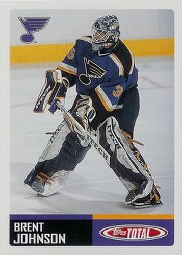 #161 Brent Johnson - St. Louis Blues - 2002-03 Topps Total Hockey