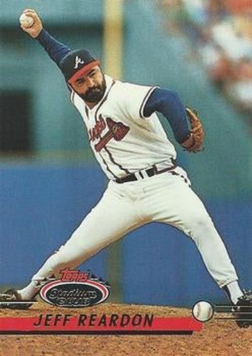 #161 Jeff Reardon - Atlanta Braves - 1993 Stadium Club Baseball