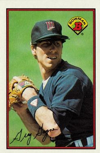 #161 Greg Gagne - Minnesota Twins - 1989 Bowman Baseball