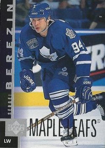 #161 Sergei Berezin - Toronto Maple Leafs - 1997-98 Upper Deck Hockey