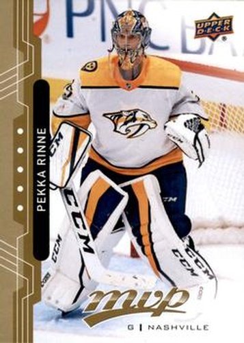 #161 Pekka Rinne - Nashville Predators - 2018-19 Upper Deck MVP Hockey
