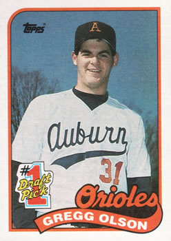#161 Gregg Olson - Baltimore Orioles - 1989 Topps Baseball