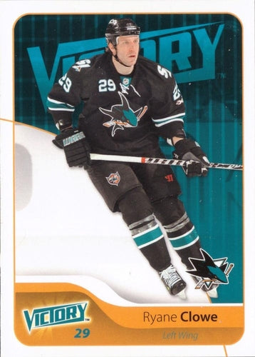 #161 Ryane Clowe - San Jose Sharks - 2011-12 Upper Deck Victory Hockey