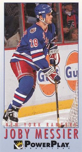 #161 Joby Messier - New York Rangers - 1993-94 Fleer PowerPlay Hockey