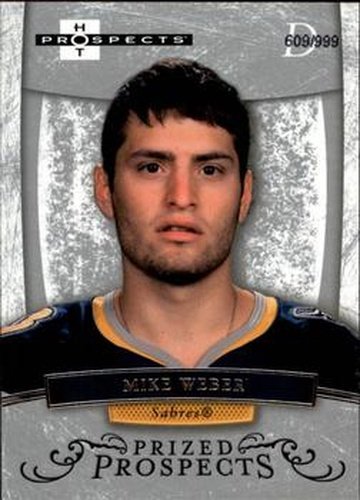 #161 Mike Weber - Buffalo Sabres - 2007-08 Fleer Hot Prospects Hockey