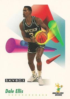 #161 Dale Ellis - Milwaukee Bucks - 1991-92 SkyBox Basketball