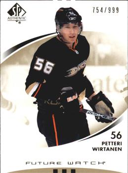 #161 Petteri Wirtanen - Anaheim Ducks - 2007-08 SP Authentic Hockey