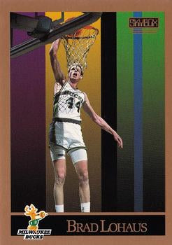 #161 Brad Lohaus - Milwaukee Bucks - 1990-91 SkyBox Basketball