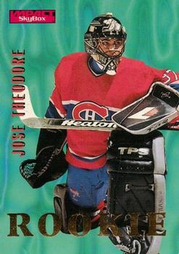 #161 Jose Theodore - Montreal Canadiens - 1996-97 SkyBox Impact Hockey