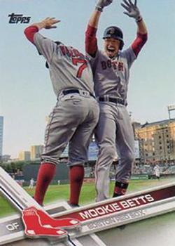 #161b Mookie Betts - Boston Red Sox - 2017 Topps Baseball