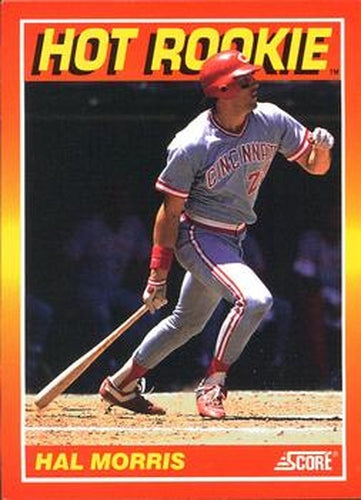 #3 Hal Morris - Cincinnati Reds - 1991 Score Baseball - Hot Rookies