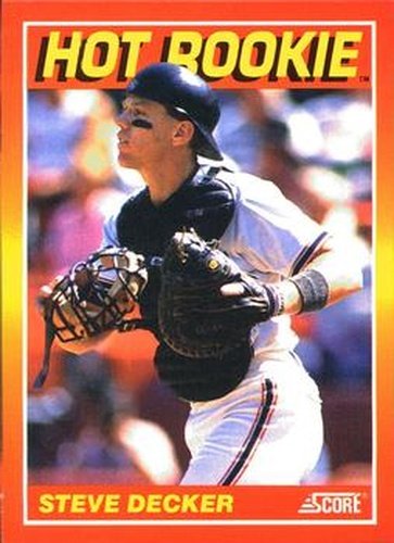 #8 Steve Decker - San Francisco Giants - 1991 Score Baseball - Hot Rookies