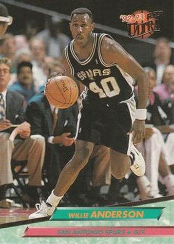 #162 Willie Anderson - San Antonio Spurs - 1992-93 Ultra Basketball