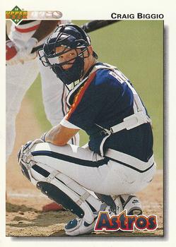 #162 Craig Biggio - Houston Astros - 1992 Upper Deck Baseball