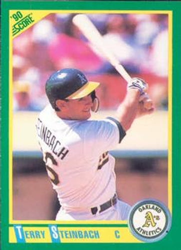 #162 Terry Steinbach - Oakland Athletics - 1990 Score Baseball