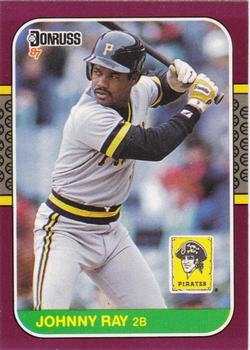 #162 Johnny Ray - Pittsburgh Pirates - 1987 Donruss Opening Day Baseball