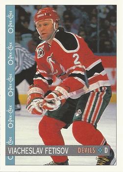 #162 Viacheslav Fetisov - New Jersey Devils - 1992-93 O-Pee-Chee Hockey