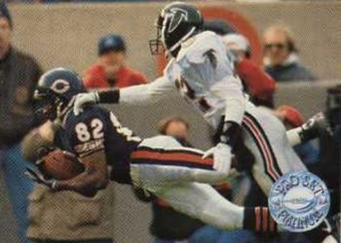 #162 Wendell Davis - Chicago Bears - 1991 Pro Set Platinum Football