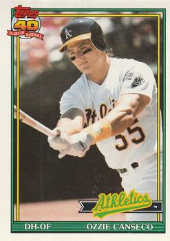 #162 Ozzie Canseco - Oakland Athletics - 1991 O-Pee-Chee Baseball