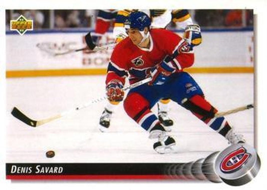 #162 Denis Savard - Montreal Canadiens - 1992-93 Upper Deck Hockey