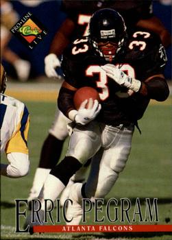 #162 Erric Pegram - Atlanta Falcons - 1994 Pro Line Live Football