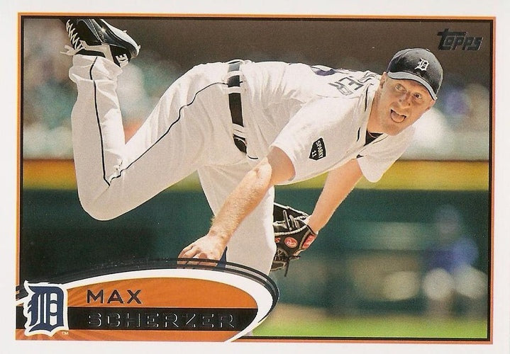 #162 Max Scherzer - Detroit Tigers - 2012 Topps Baseball